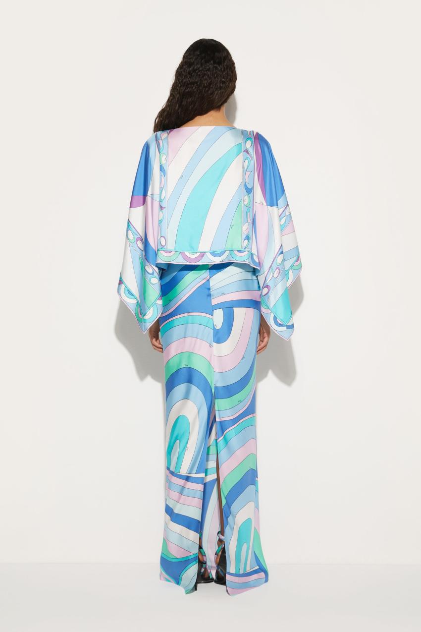 PUCCI Iride And Pesci-Print Silk-Twill Dress | Women Dresses
