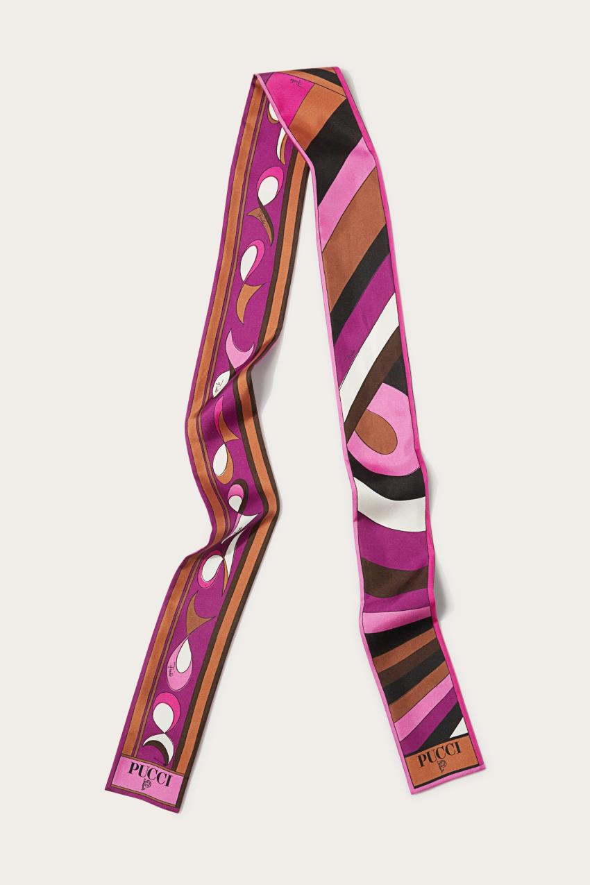 PUCCI Iride And Pesci-Print Silk-Twill Scarf | Women Silks