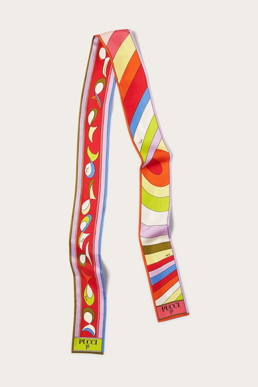 PUCCI Iride And Pesci-Print Silk-Twill Scarf | Women Silks