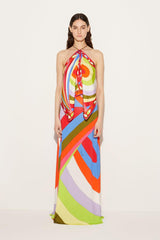 PUCCI Iride And Pesci-Print Silk-Twill Top | Women Tops And Shirts