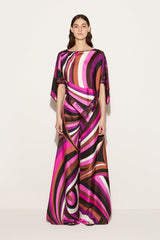 PUCCI Iride And Struzzo-Print Kaftan Top | Women Tops And Shirts