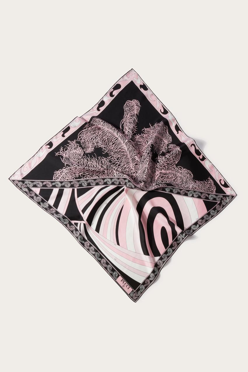 PUCCI Iride And Struzzo-Print Large Silk-Twill Carré | Women Silks