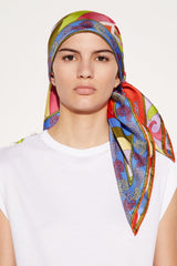 PUCCI Iride And Struzzo-Print Large Silk-Twill Carré | Women Silks