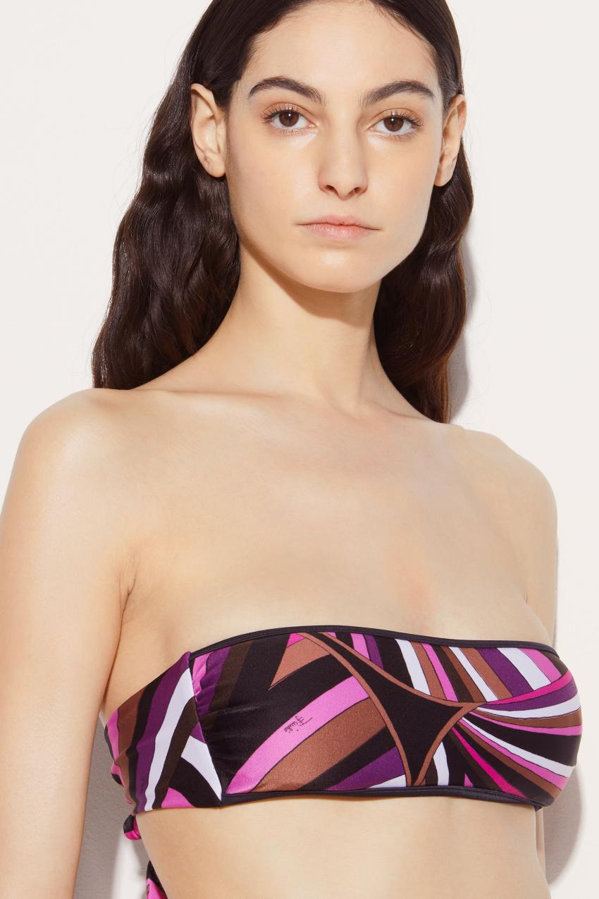 PUCCI Iride-Print Bandeau Bikini Top | Women Bikini