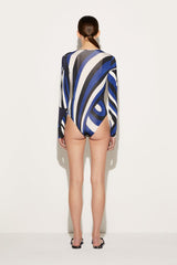 PUCCI Iride-Print Bodysuit | Women Tops And Shirts