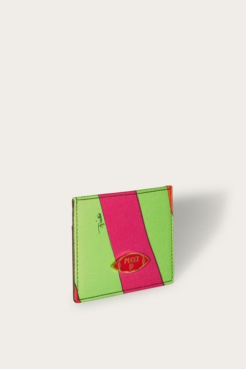 PUCCI Iride-Print Card Holder | Women Small Leather Goods