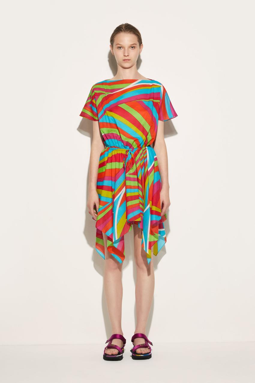PUCCI Iride-Print Cotton Dress | Women Dresses