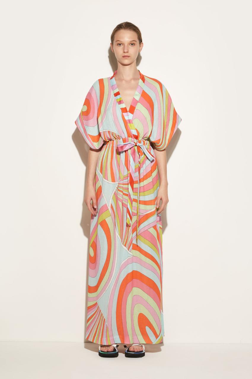 PUCCI Iride-Print Cotton Kaftan | Women Kaftans