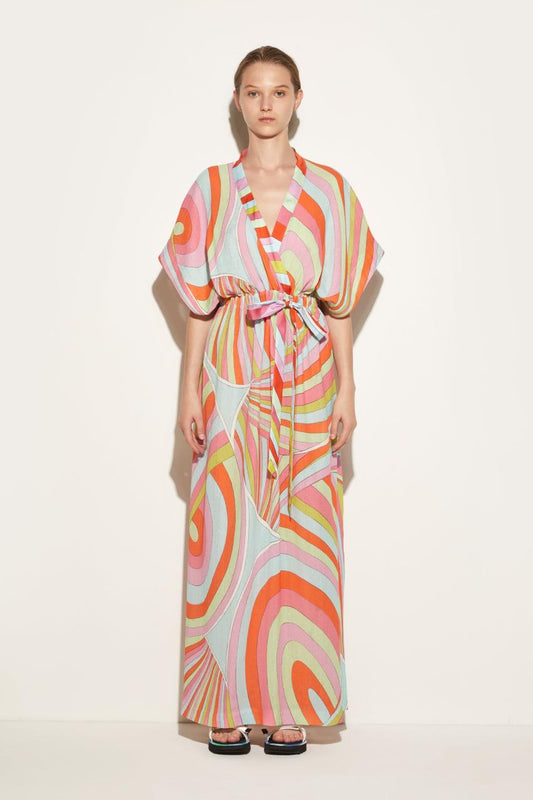 PUCCI Iride-Print Cotton Kaftan | Women Kaftans