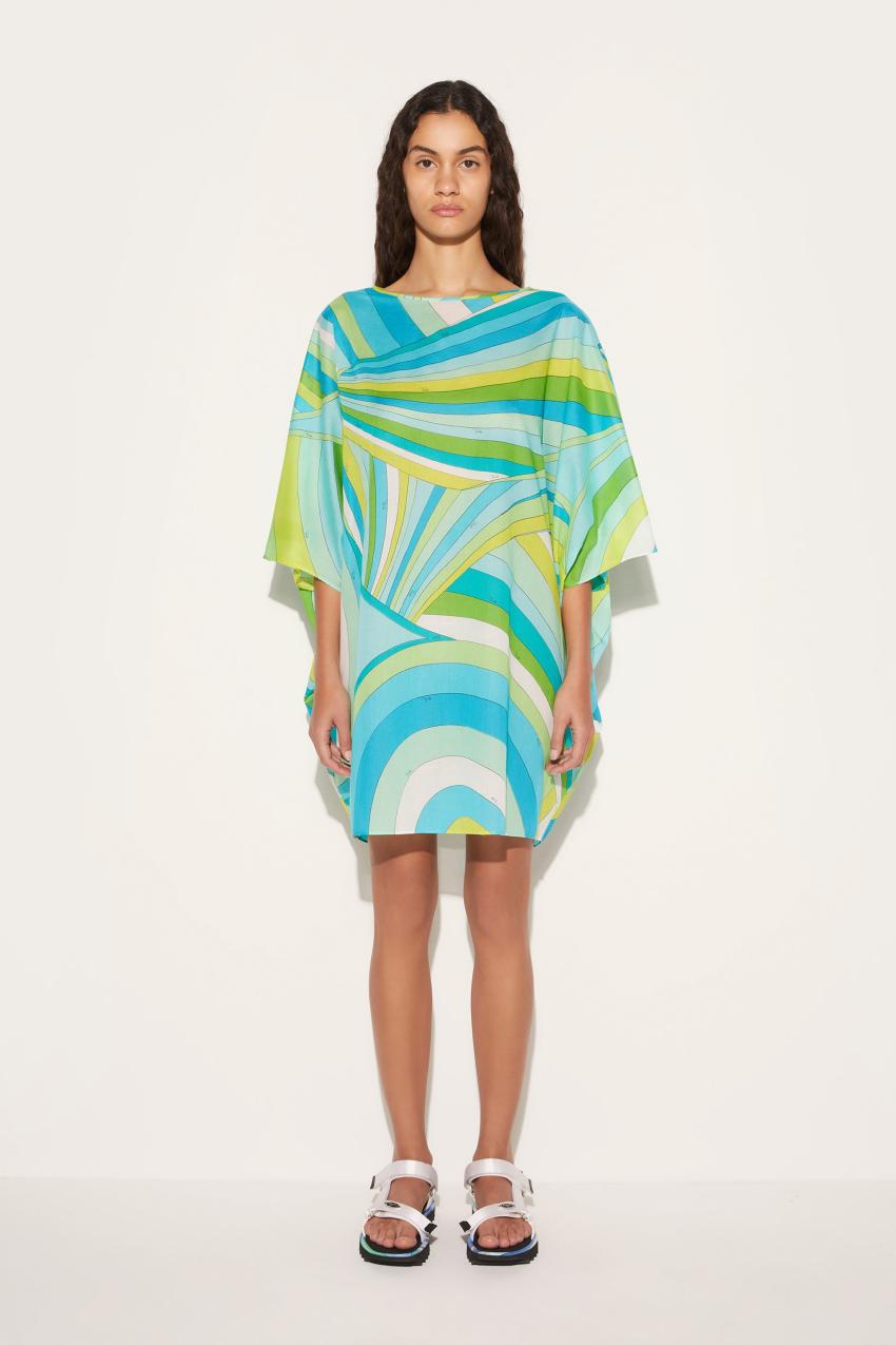 PUCCI Iride-Print Cotton Kaftan | Women Kaftans