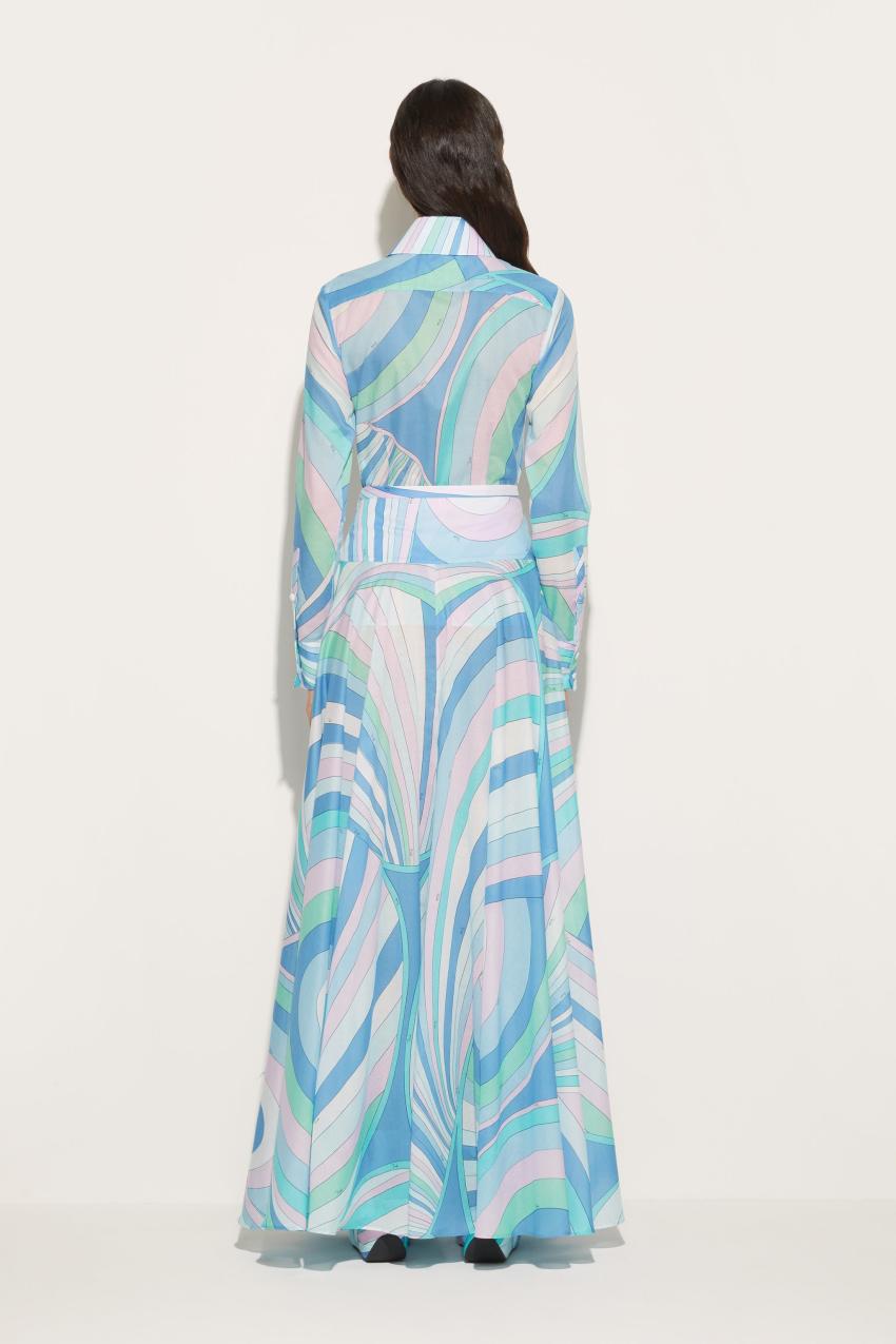 PUCCI Iride-Print Cotton Shirt | Women Tops And Shirts