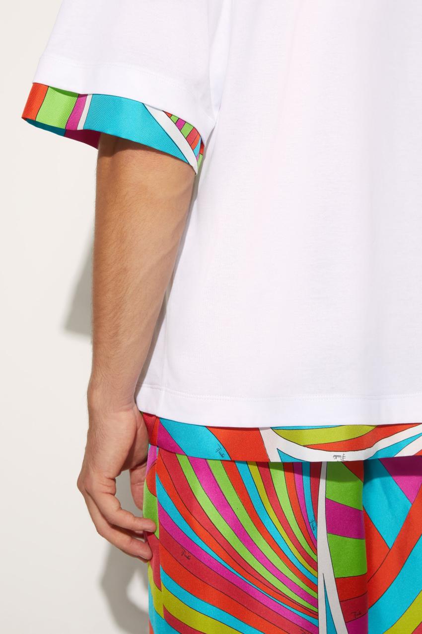 PUCCI Iride-Print Cotton T-Shirt | Men Ready To Wear