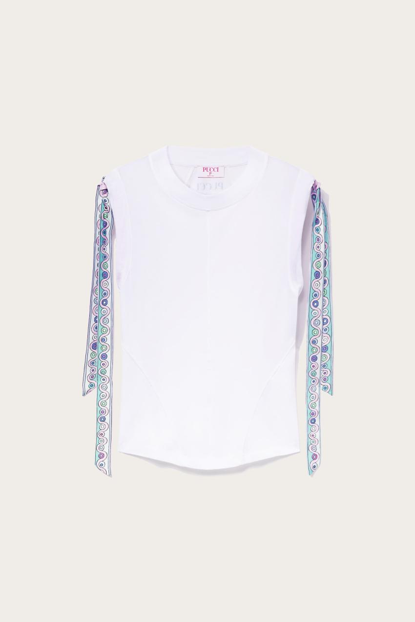 PUCCI Iride-Print Cotton T-Shirt | Women T-Shirts And Sweatshirts