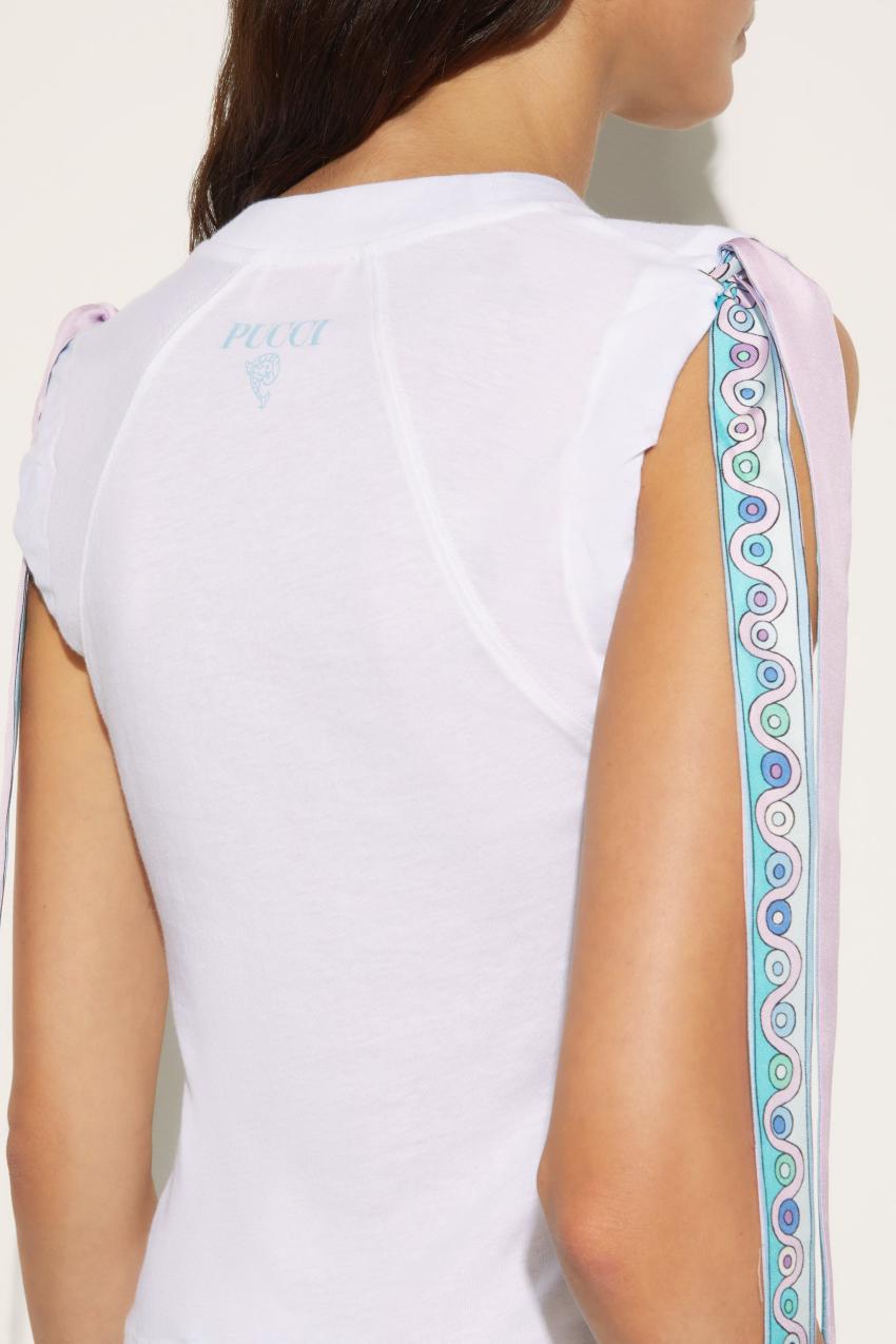 PUCCI Iride-Print Cotton T-Shirt | Women T-Shirts And Sweatshirts