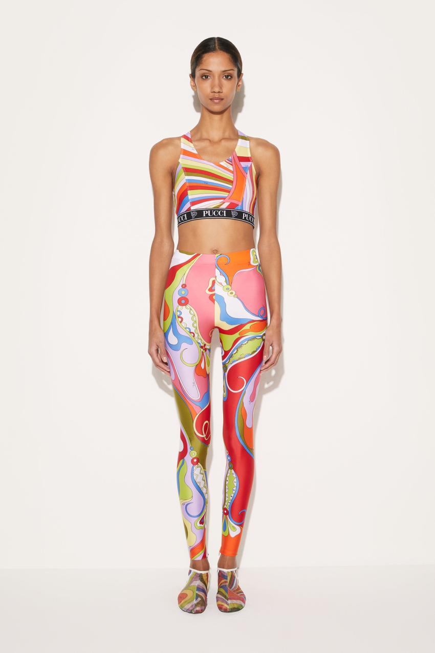PUCCI Iride-Print Crop Top | Women Athleisure