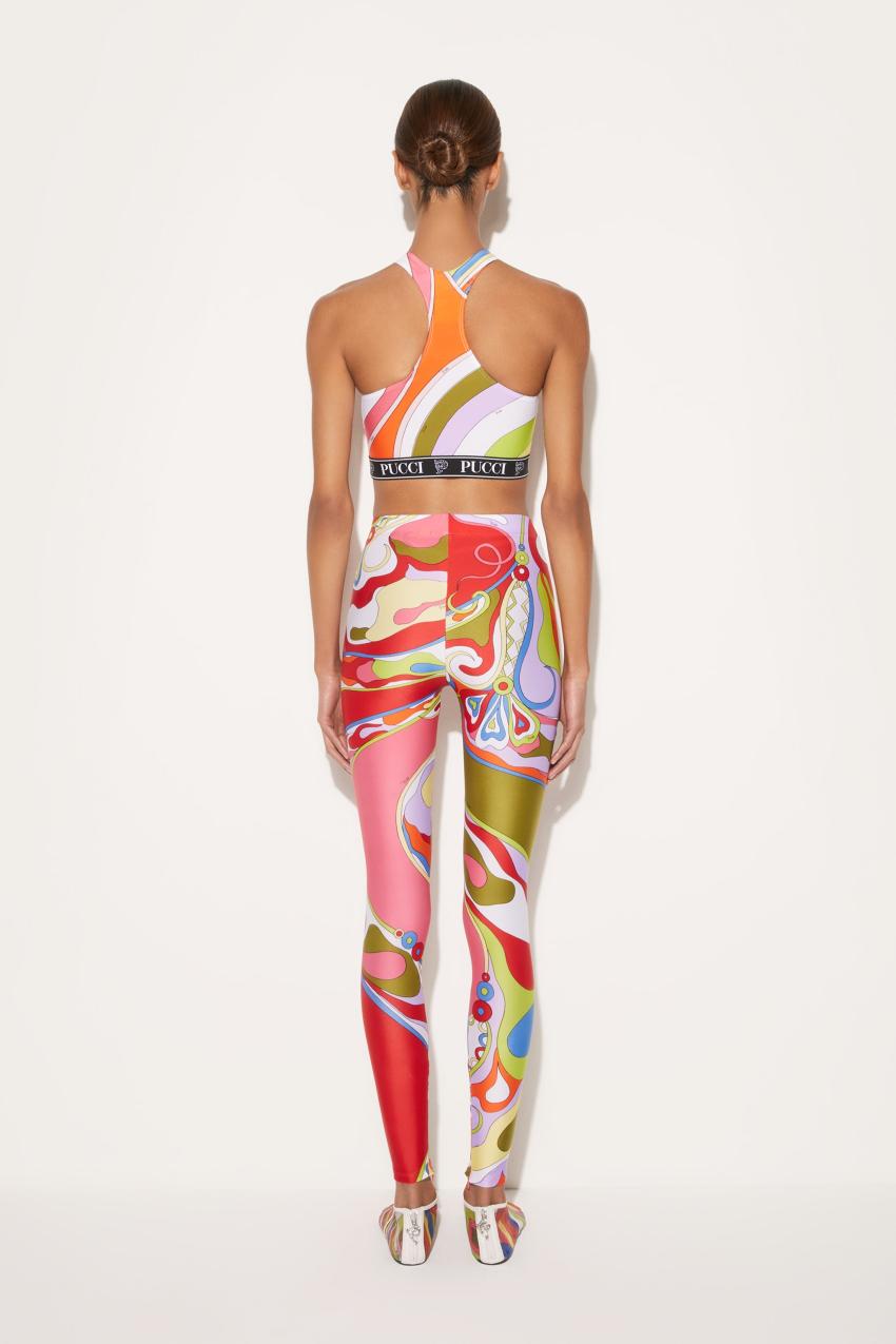 PUCCI Iride-Print Crop Top | Women Athleisure