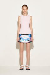 PUCCI Iride-Print Cut-Out Tank Top | Women Tops And Shirts