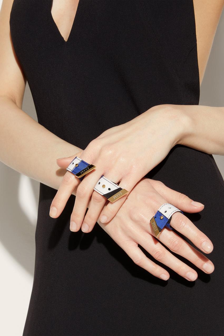 PUCCI Iride-Print Foulard Ring Set | Women Jewellery
