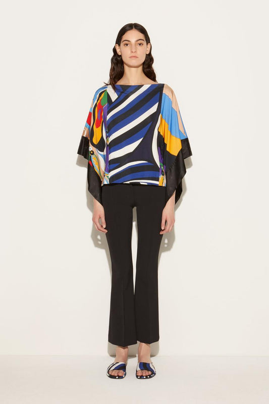 PUCCI Iride-Print Kaftan Top | Women Tops And Shirts