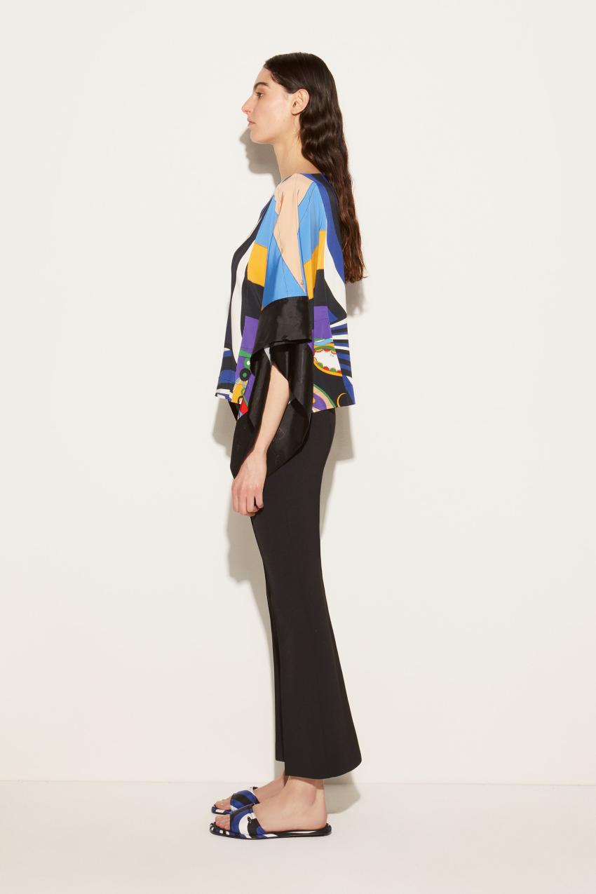 PUCCI Iride-Print Kaftan Top | Women Tops And Shirts