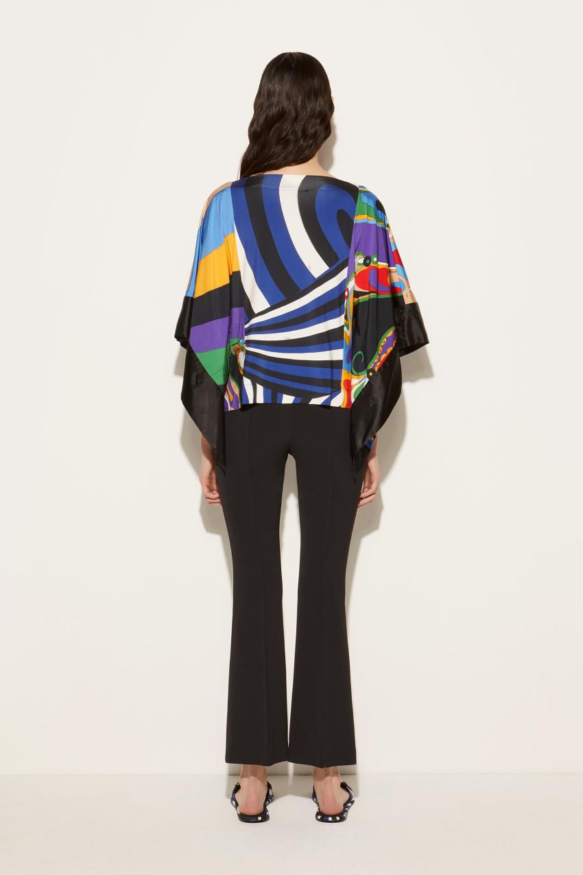 PUCCI Iride-Print Kaftan Top | Women Tops And Shirts