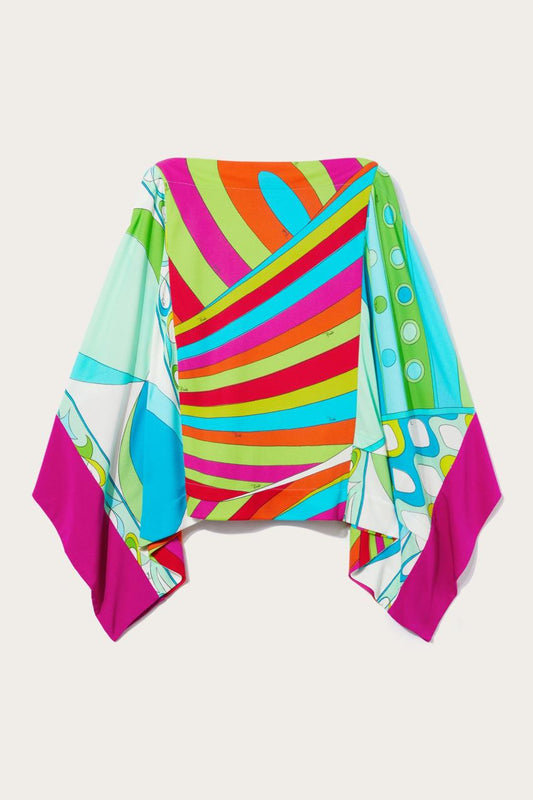 PUCCI Iride-Print Kaftan Top | Women Tops And Shirts