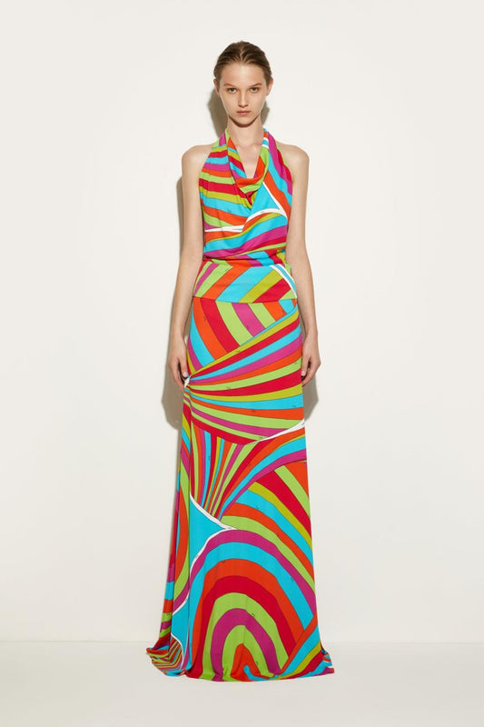 PUCCI Iride-Print Long Skirt | Women Skirts