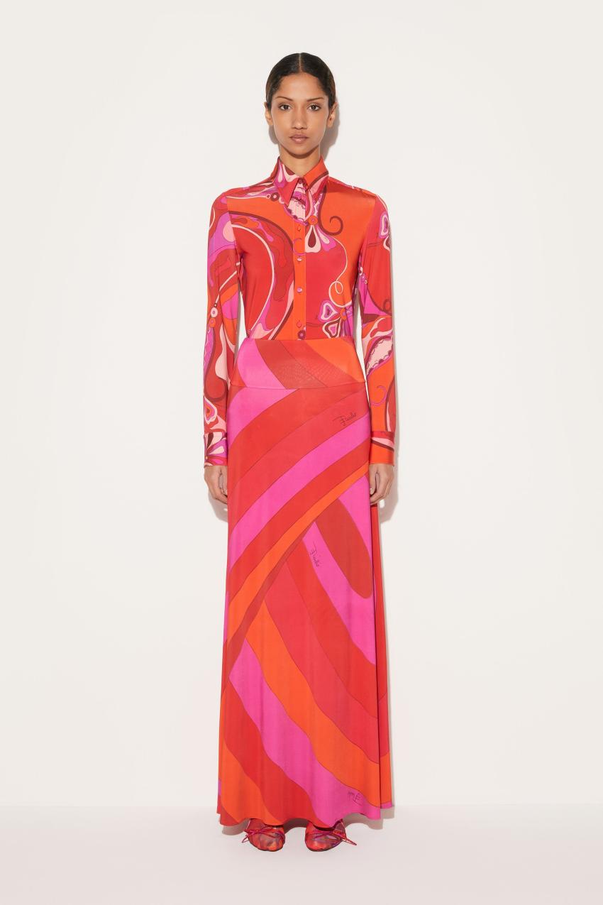 PUCCI Iride-Print Long Skirt | Women Skirts