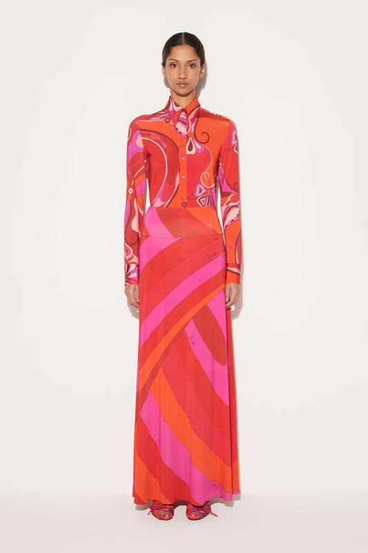 PUCCI Iride-Print Long Skirt | Women Skirts