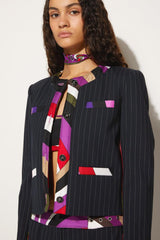 PUCCI Iride-Print Pinstripe Jacket | Women Jackets