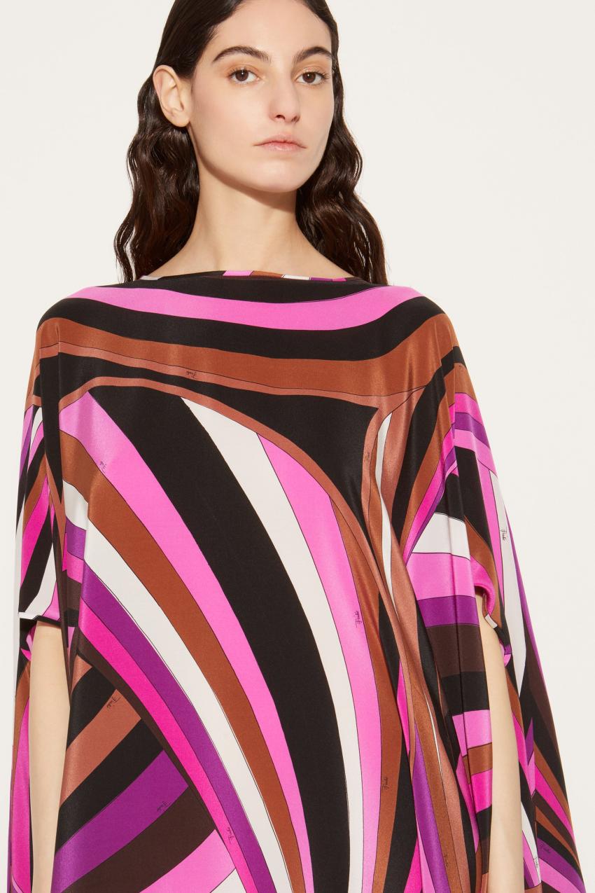 PUCCI Iride-Print Silk Kaftan | Women Kaftans