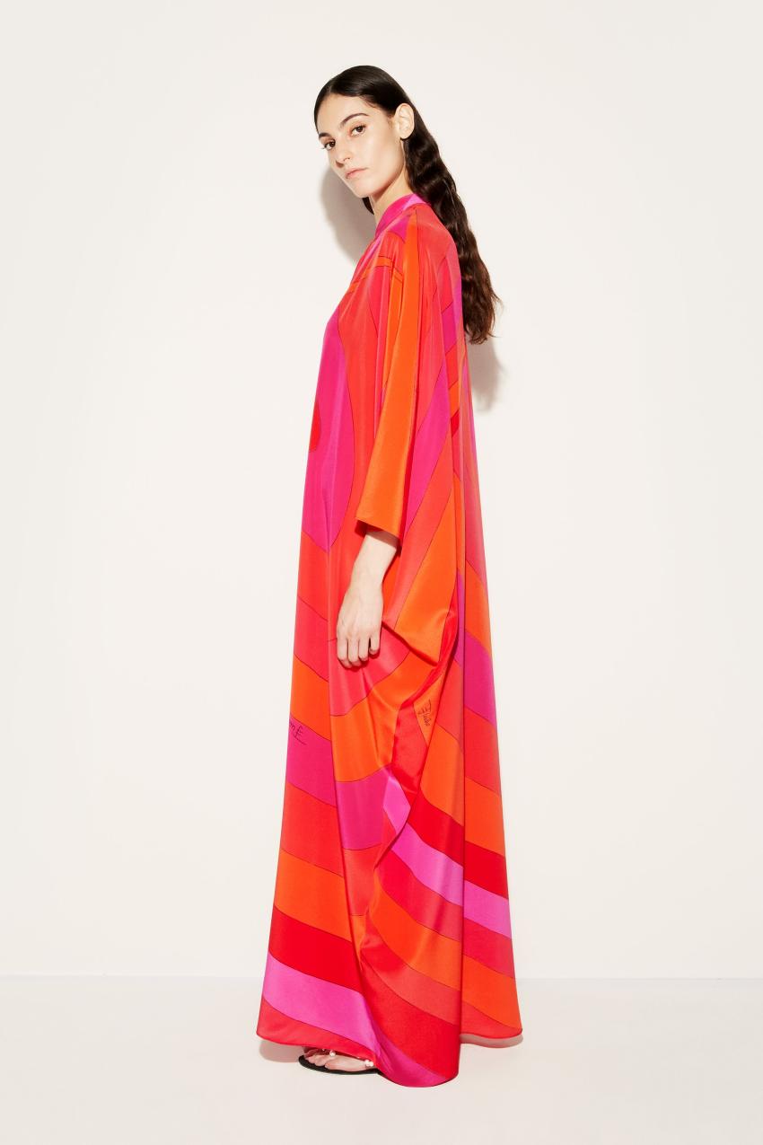 PUCCI Iride-Print Silk Kaftan | Women Kaftans