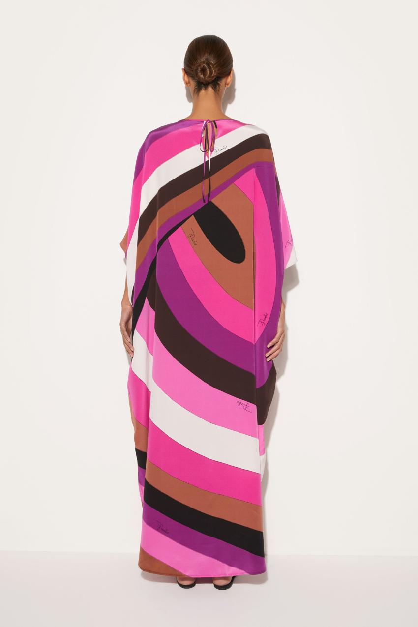 PUCCI Iride-Print Silk Kaftan | Women Kaftans
