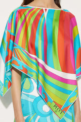 PUCCI Iride-Print Silk Top | Women Tops And Shirts