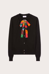 PUCCI Iride Print Silk-Twill Cardigan | Women Knitwear