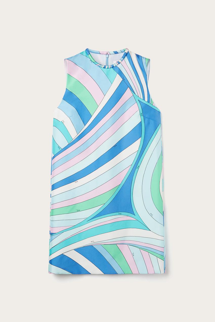 PUCCI Iride-Print Silk-Twill Dress | Women Dresses
