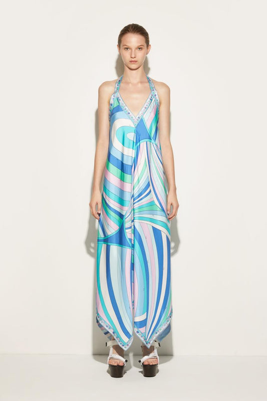 PUCCI Iride-Print Silk-Twill Dress | Women Dresses