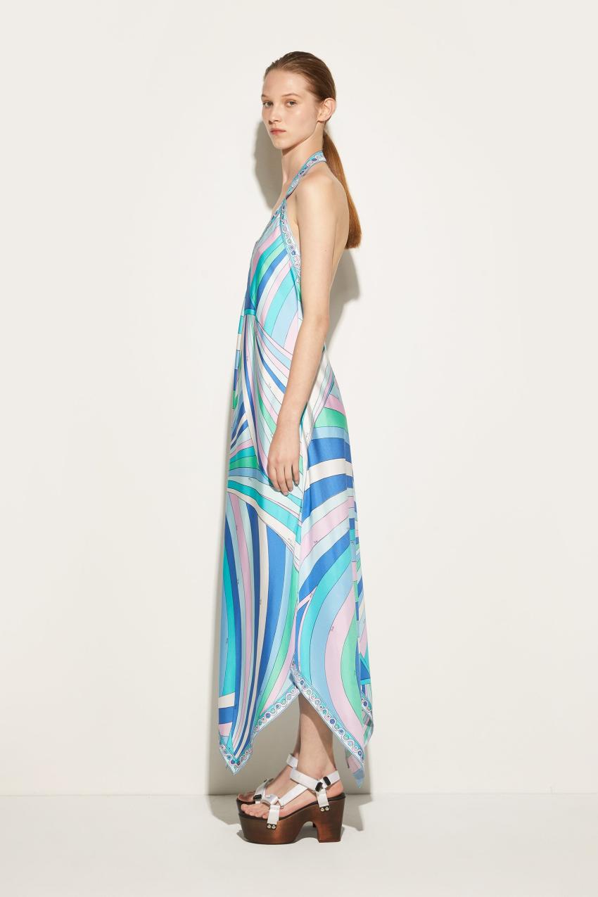 PUCCI Iride-Print Silk-Twill Dress | Women Dresses