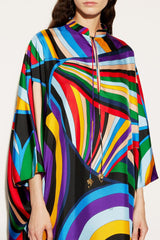 PUCCI Iride-Print Silk-Twill Kaftan | Women Kaftans
