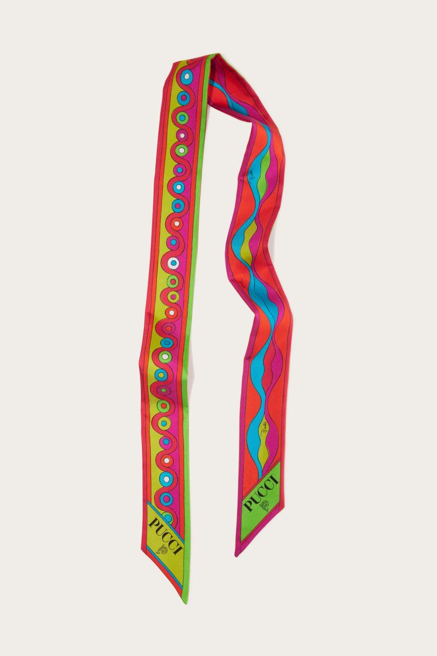 PUCCI Iride-Print Silk Twill Scarf | Women Silks