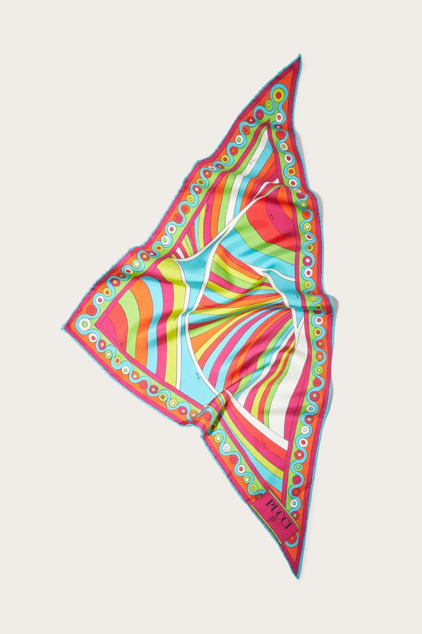 PUCCI Iride-Print Silk-Twill Scarf | Women Silks