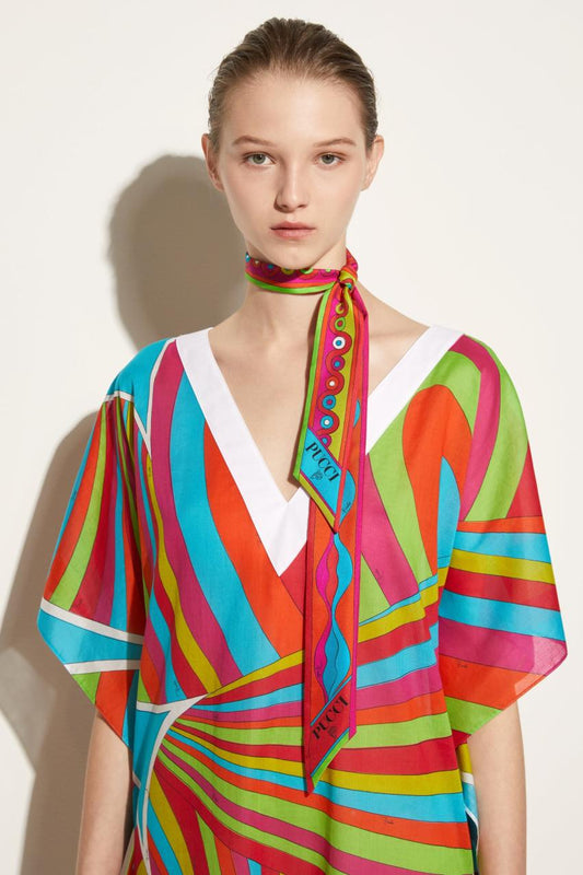PUCCI Iride-Print Silk Twill Scarf | Women Silks