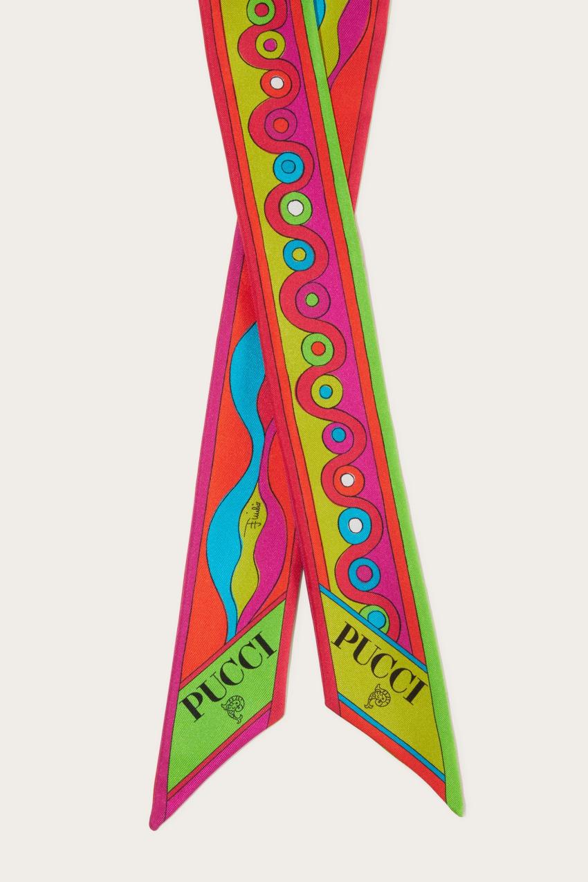 PUCCI Iride-Print Silk Twill Scarf | Women Silks
