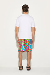 PUCCI Iride-Print Silk-Twill Shorts | Men Ready To Wear