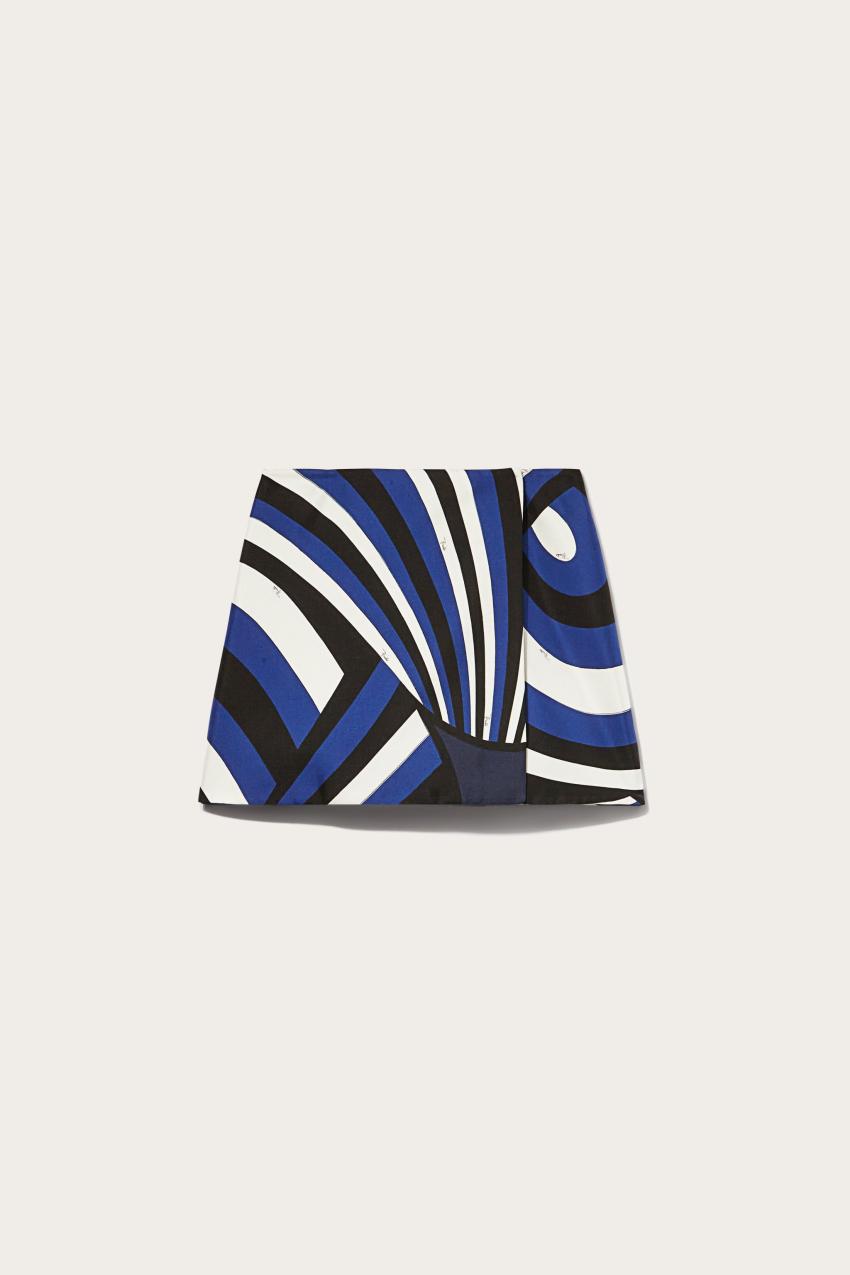 PUCCI Iride-Print Silk-Twill Skirt | Women Skirts