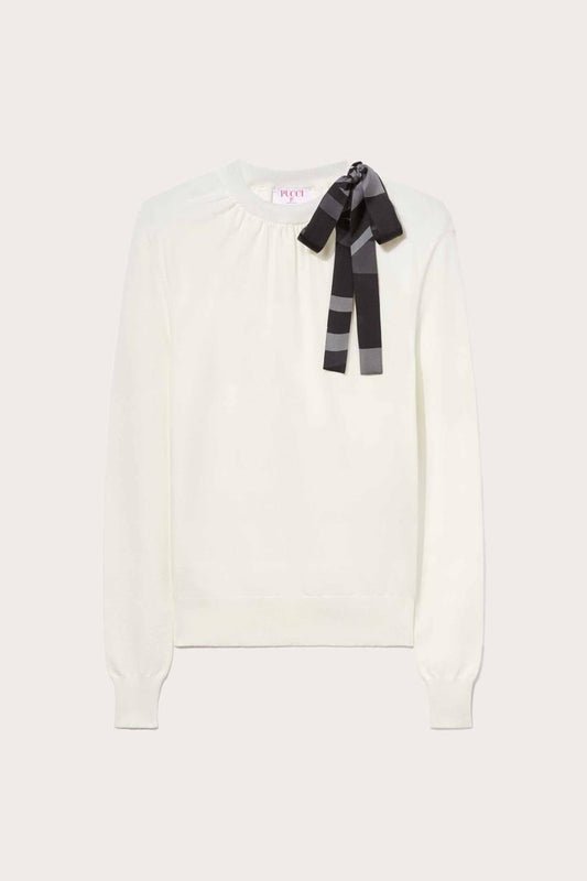 PUCCI Iride Print Silk-Twill Sweater | Women Knitwear