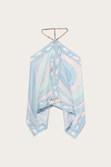 PUCCI Iride-Print Silk-Twill Top | Women Tops And Shirts