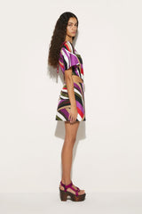 PUCCI Iride-Print Silk-Twill Top | Women Tops And Shirts