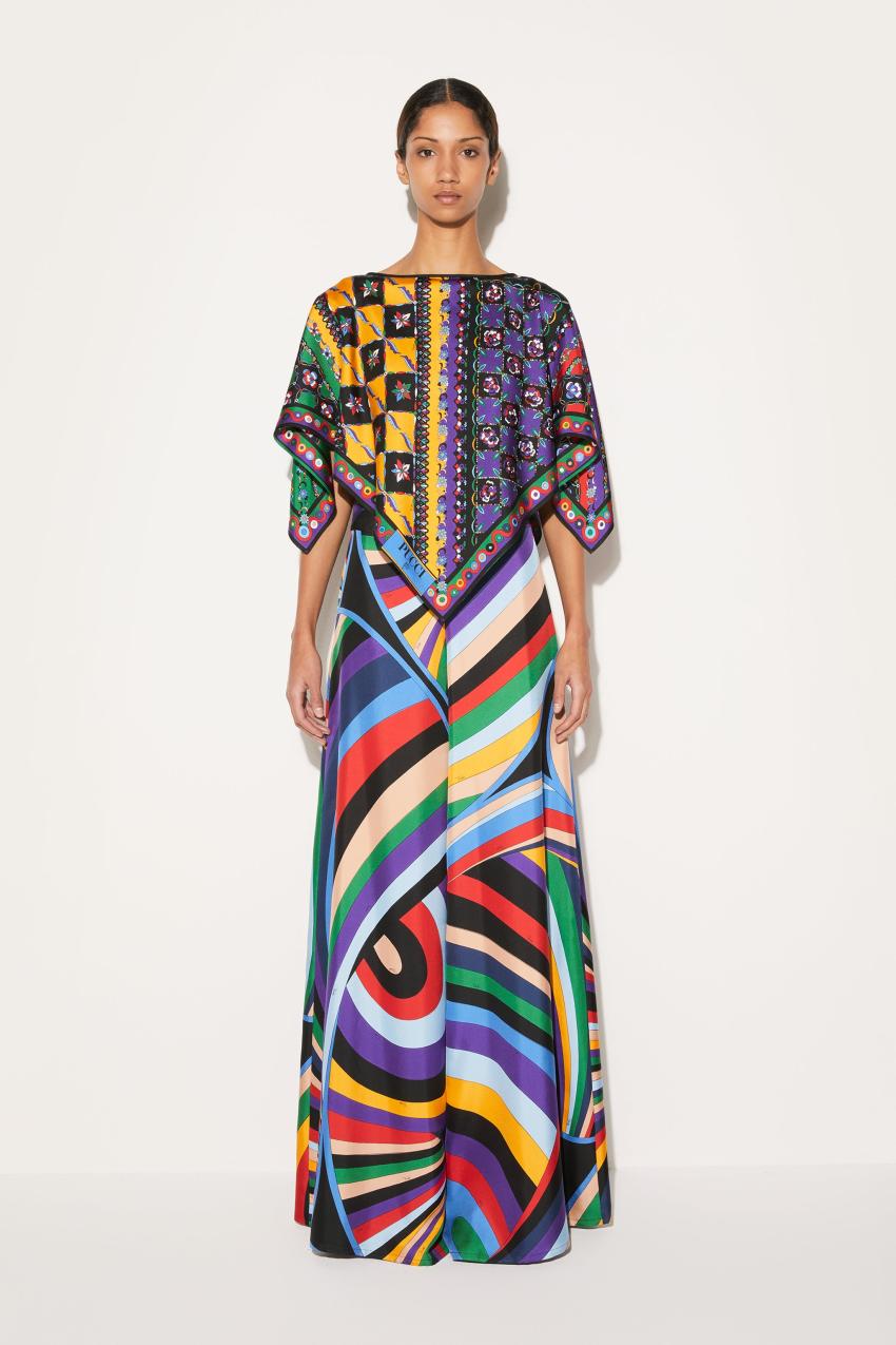 PUCCI Iride-Print Silk-Twill Trousers | Women Pants And Shorts