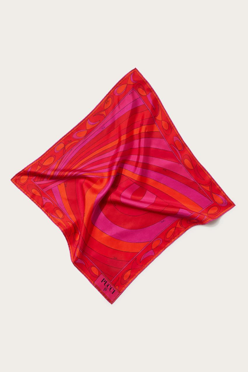 PUCCI Iride-Print Small Silk-Twill Carré | Women Silks